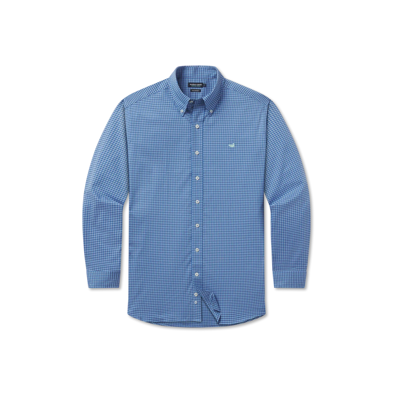 Southern Marsh 21 Greene Performance Check Dress Shirt