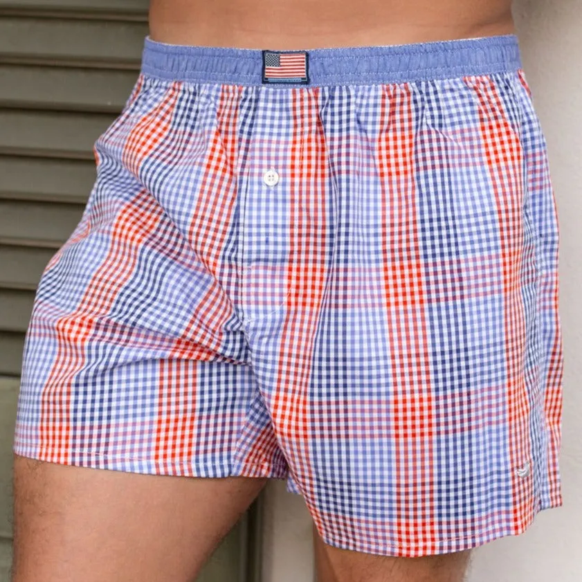 Southern Marsh 21 Hanover Gingham Boxer