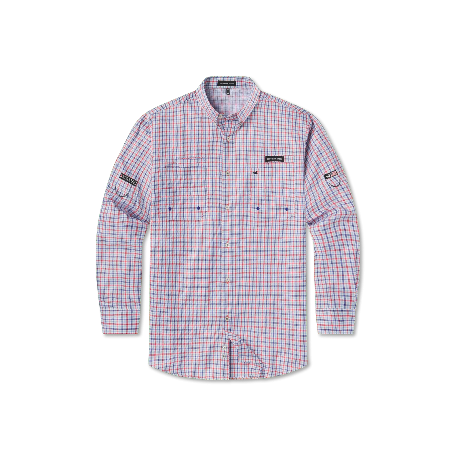 Southern Marsh 21 Harbor Cay Fishing Shirt - Abaco Grid