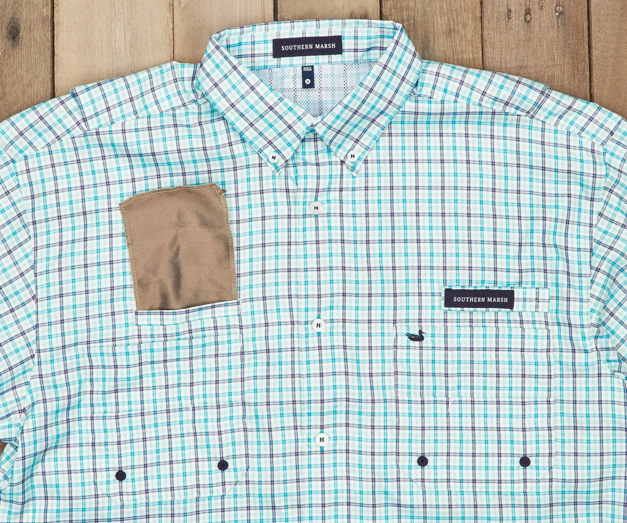 Southern Marsh 21 Harbor Cay Fishing Shirt - Abaco Grid