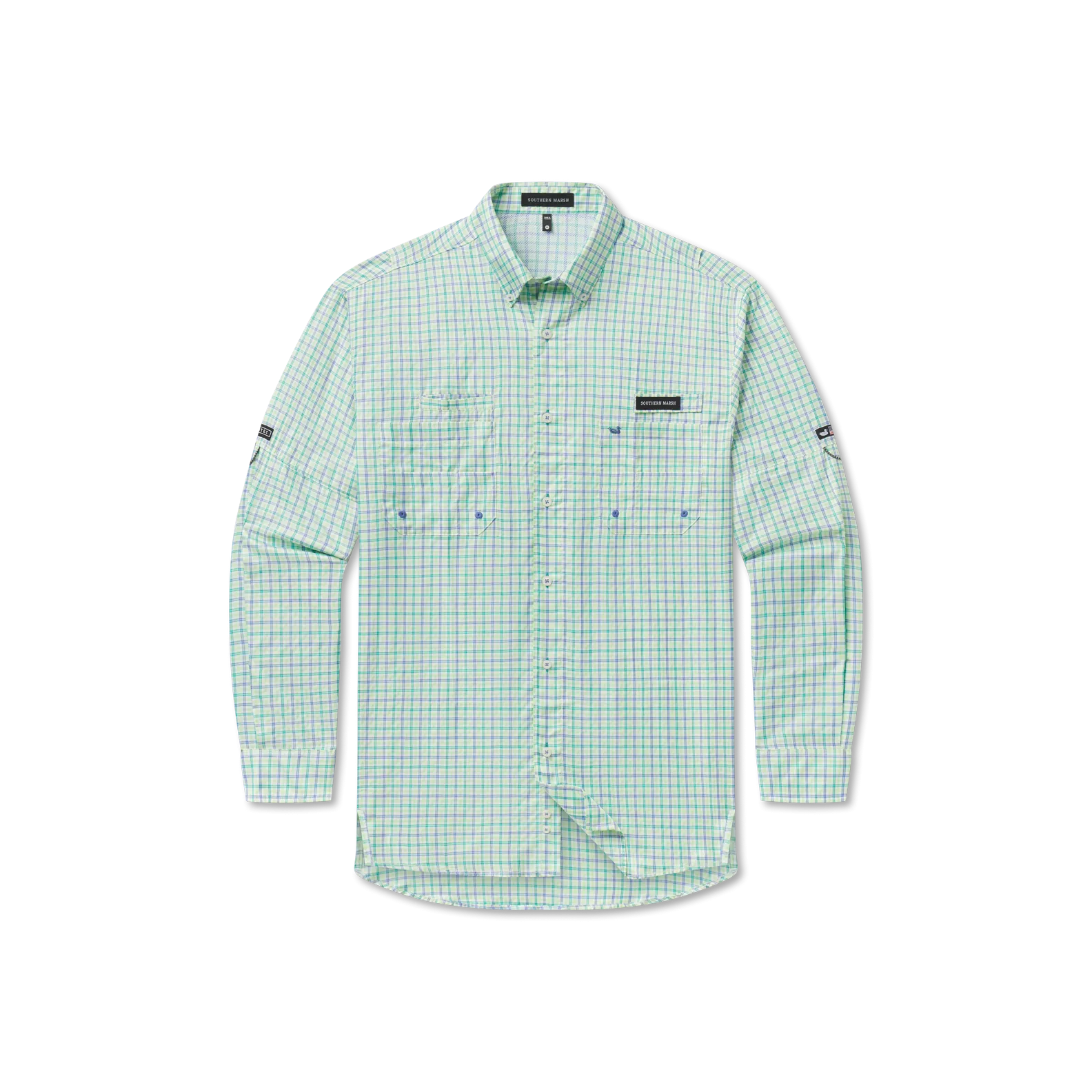 Southern Marsh 21 Harbor Cay Fishing Shirt - Abaco Grid