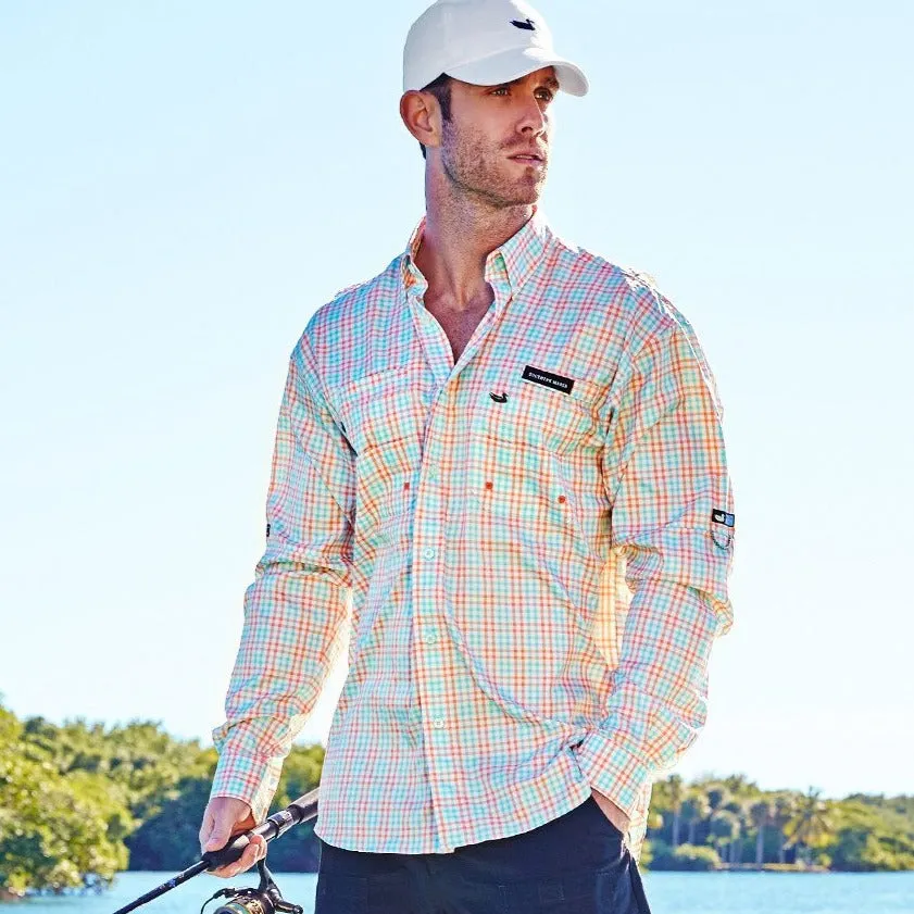 Southern Marsh 21 Harbor Cay Fishing Shirt - Drake Grid