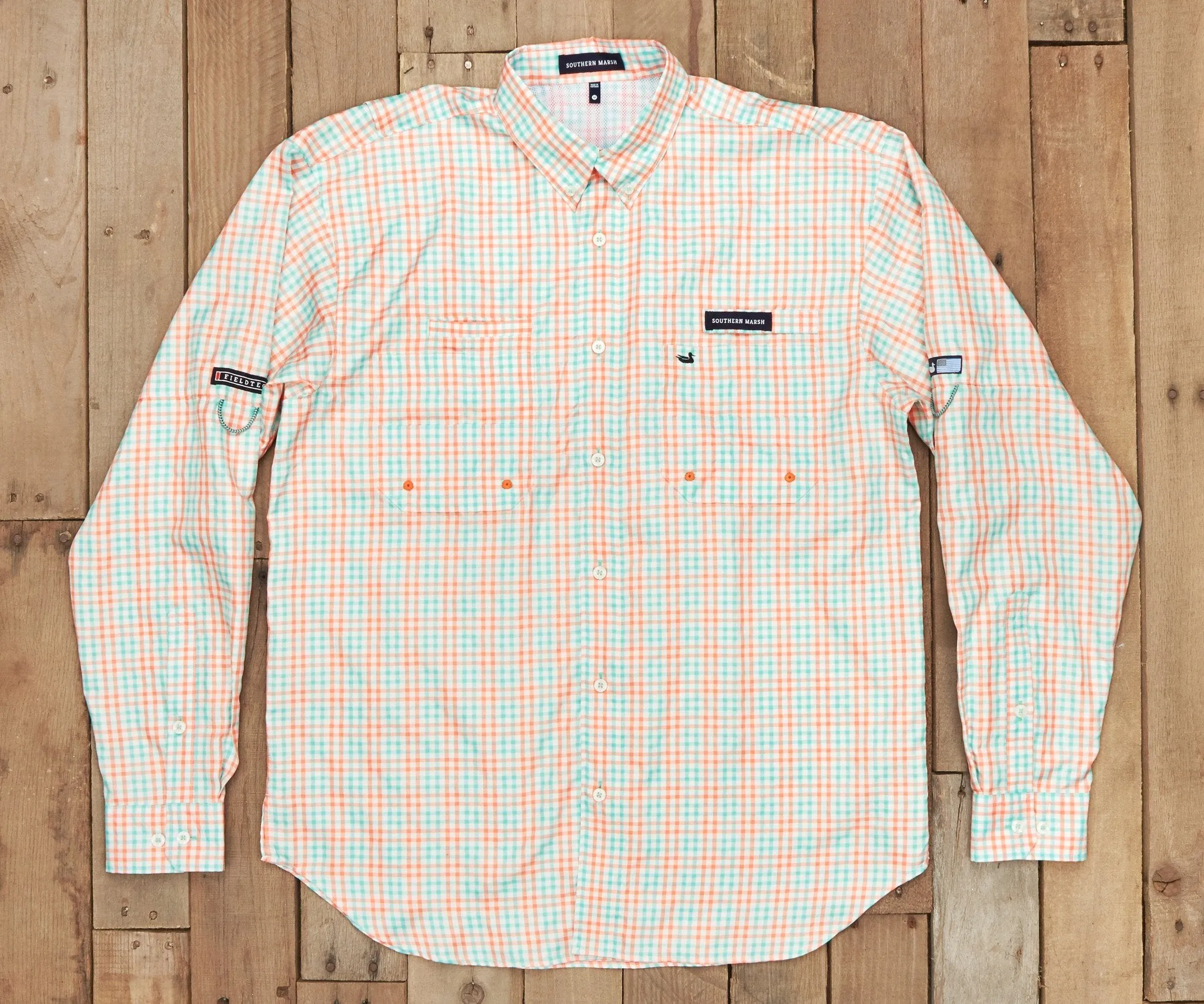 Southern Marsh 21 Harbor Cay Fishing Shirt - Drake Grid