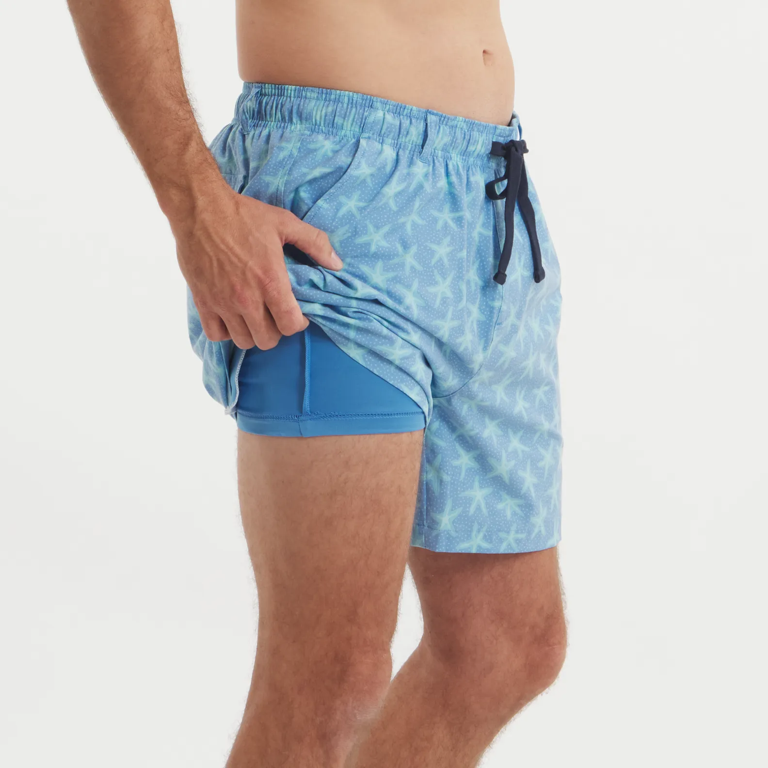 Southern Marsh 21 Harbor Stretch Lined Seawash™ Trunk - Starfish