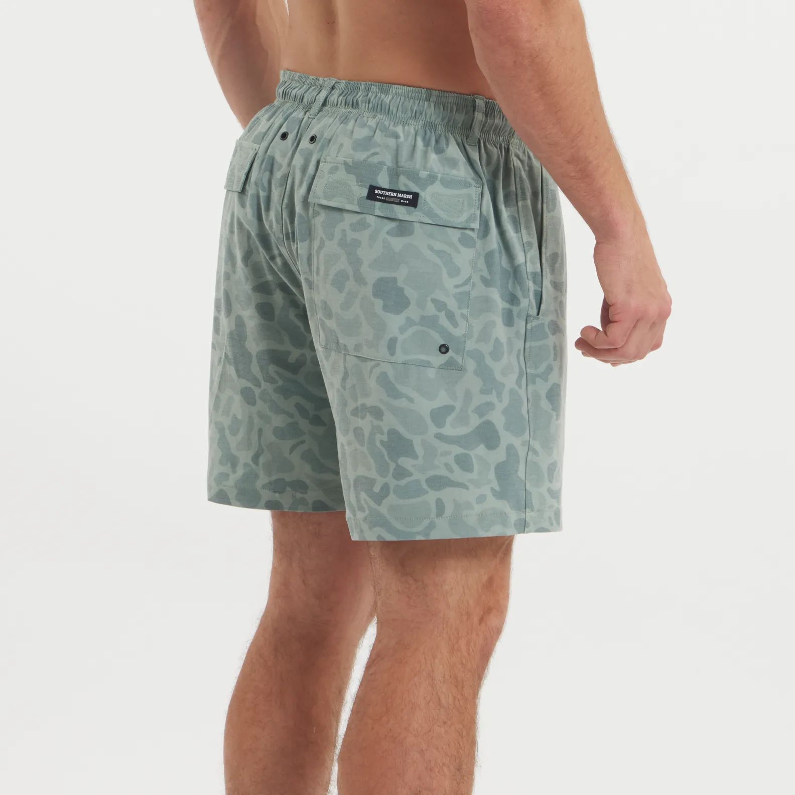 Southern Marsh 21 Harbor Stretch SEAWASH™ Hybrid Short - Camo
