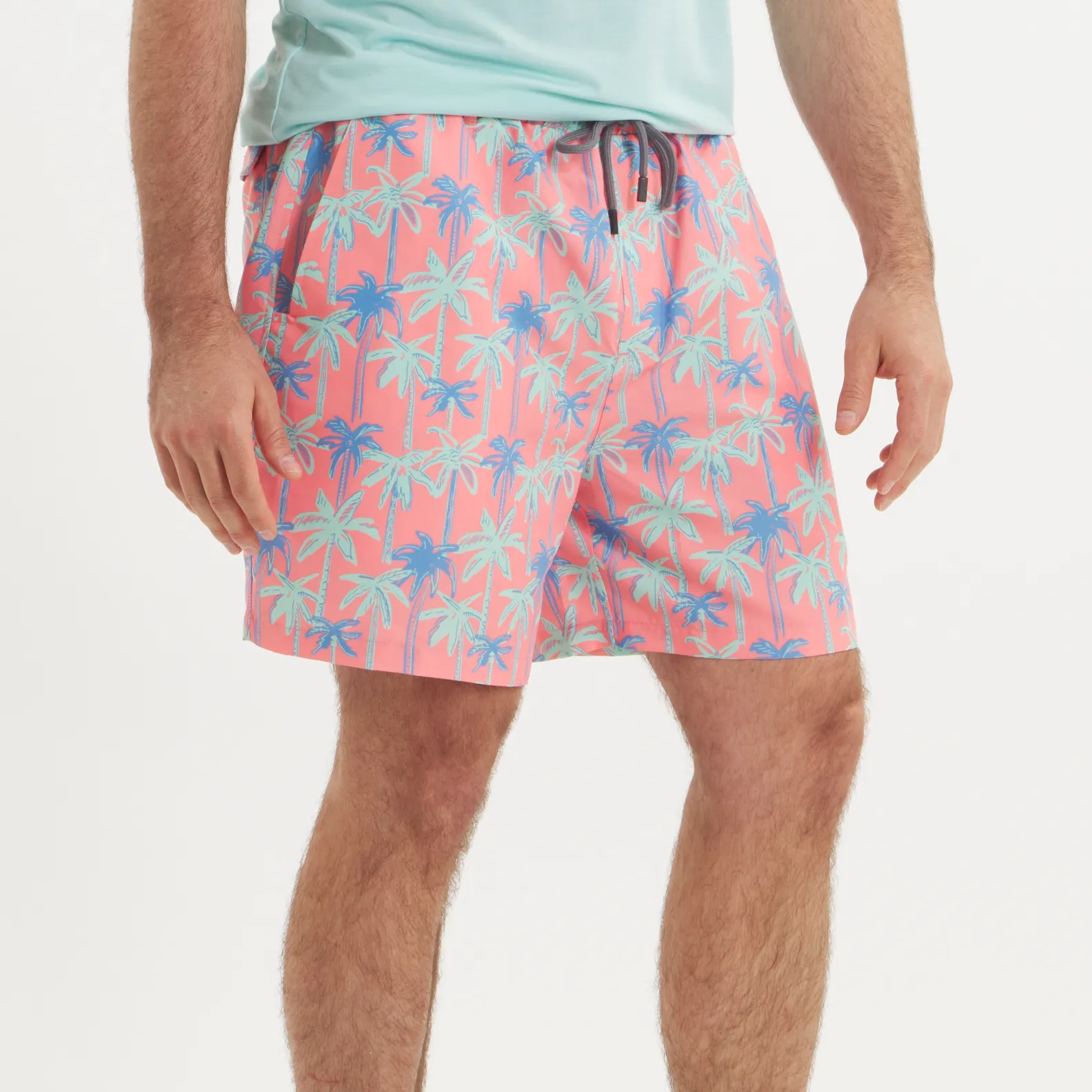 Southern Marsh 21 Harbor Swim Trunk - Neon Palms