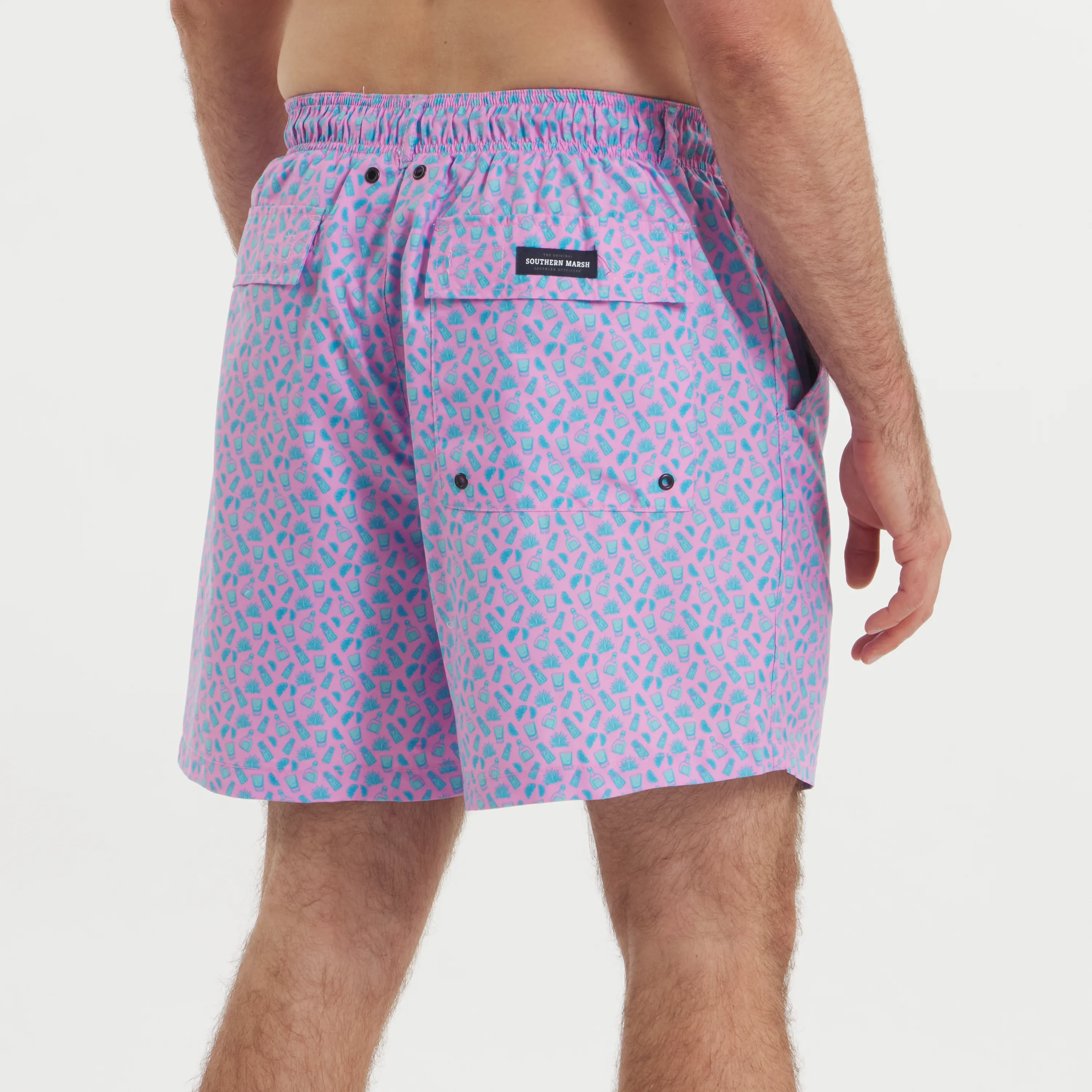 Southern Marsh 21 Harbor Swim Trunk - Salt & Lime