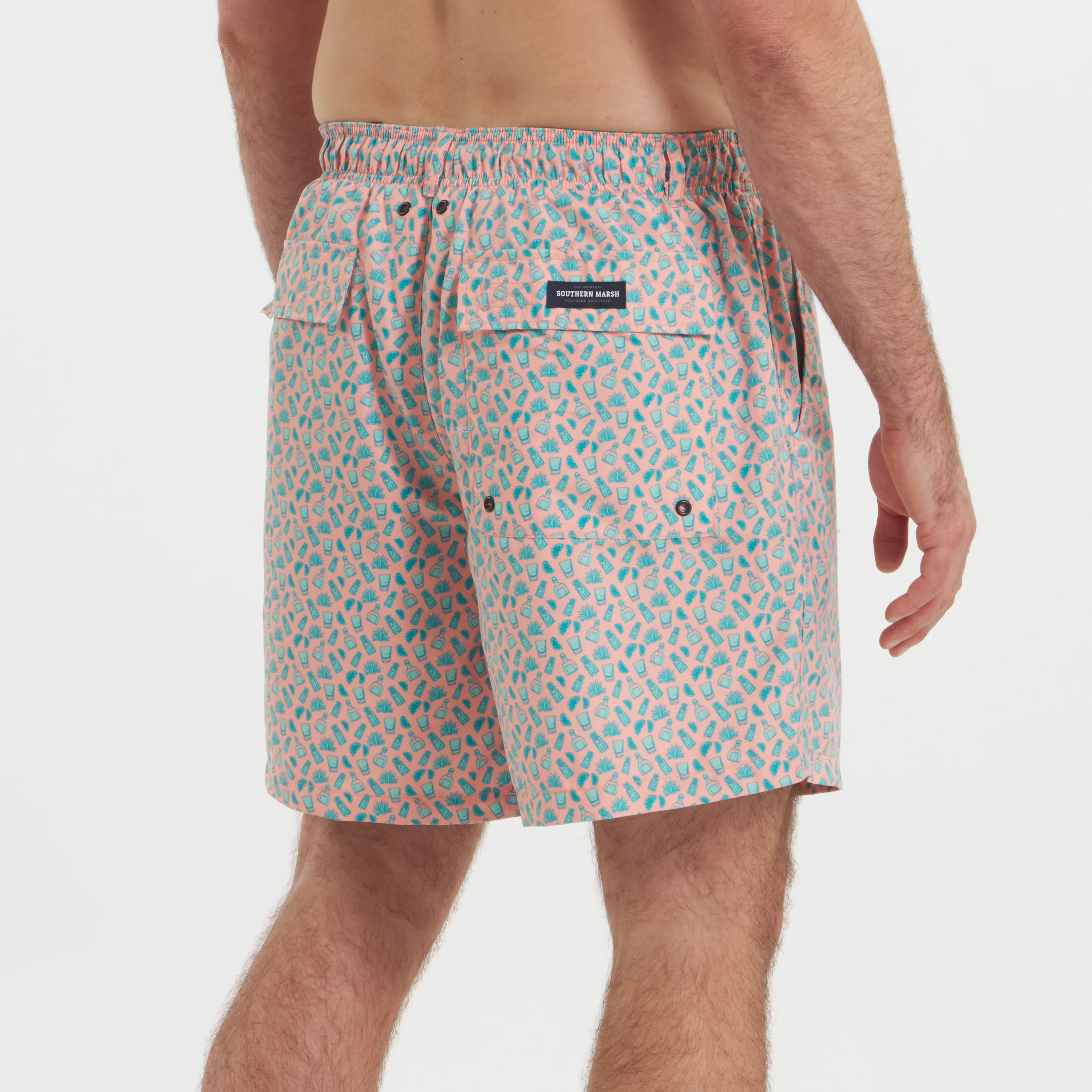 Southern Marsh 21 Harbor Swim Trunk - Salt & Lime