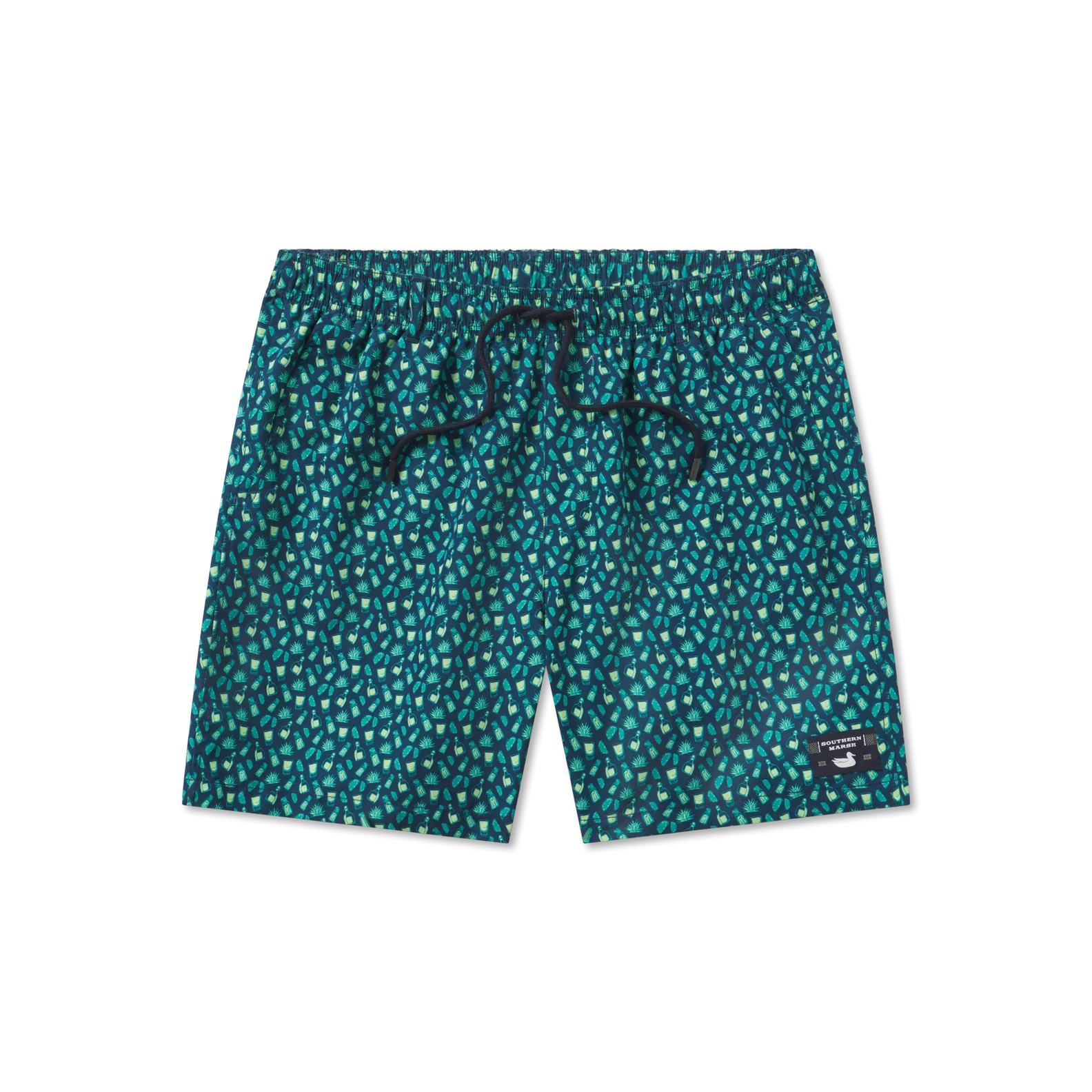 Southern Marsh 21 Harbor Swim Trunk - Salt & Lime