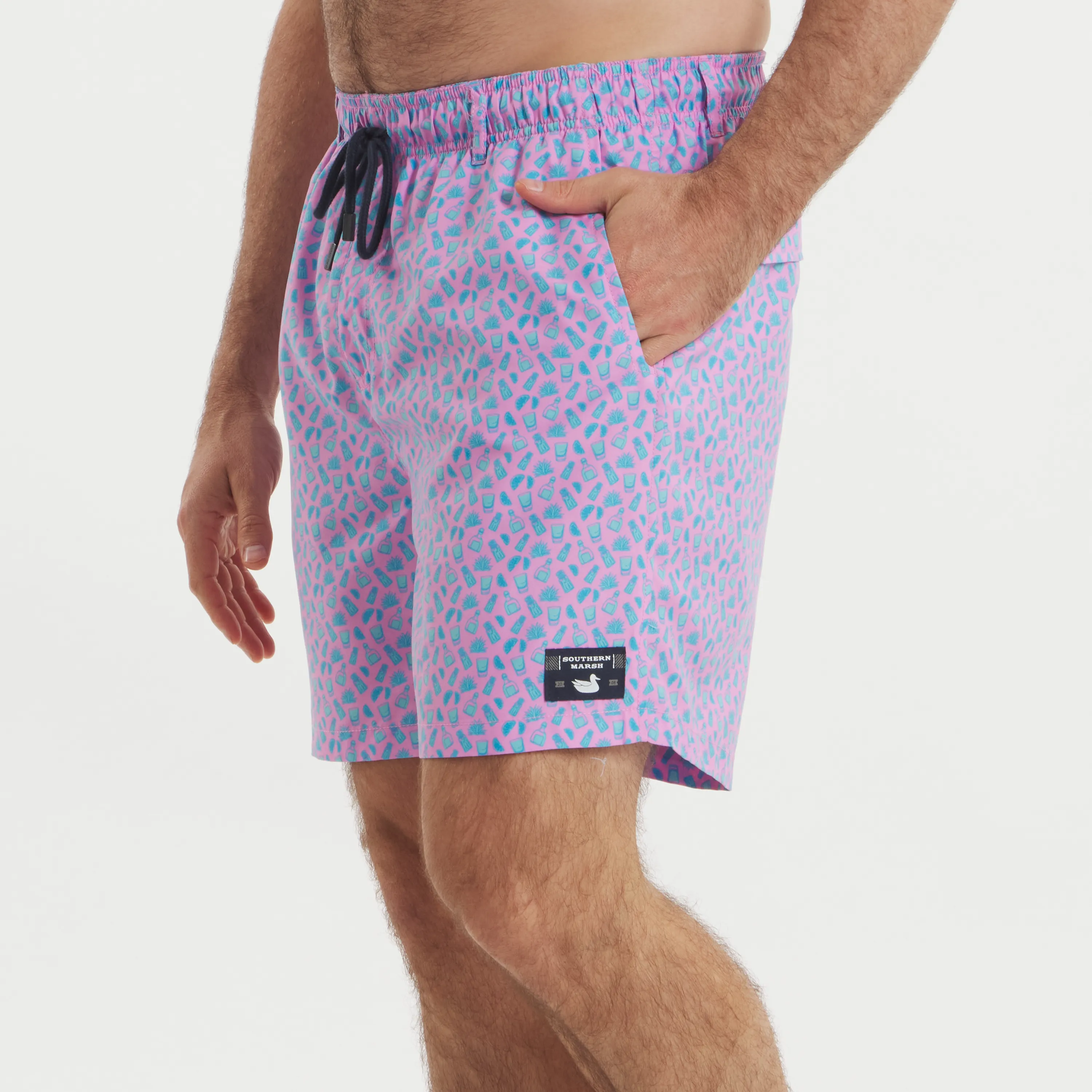 Southern Marsh 21 Harbor Swim Trunk - Salt & Lime