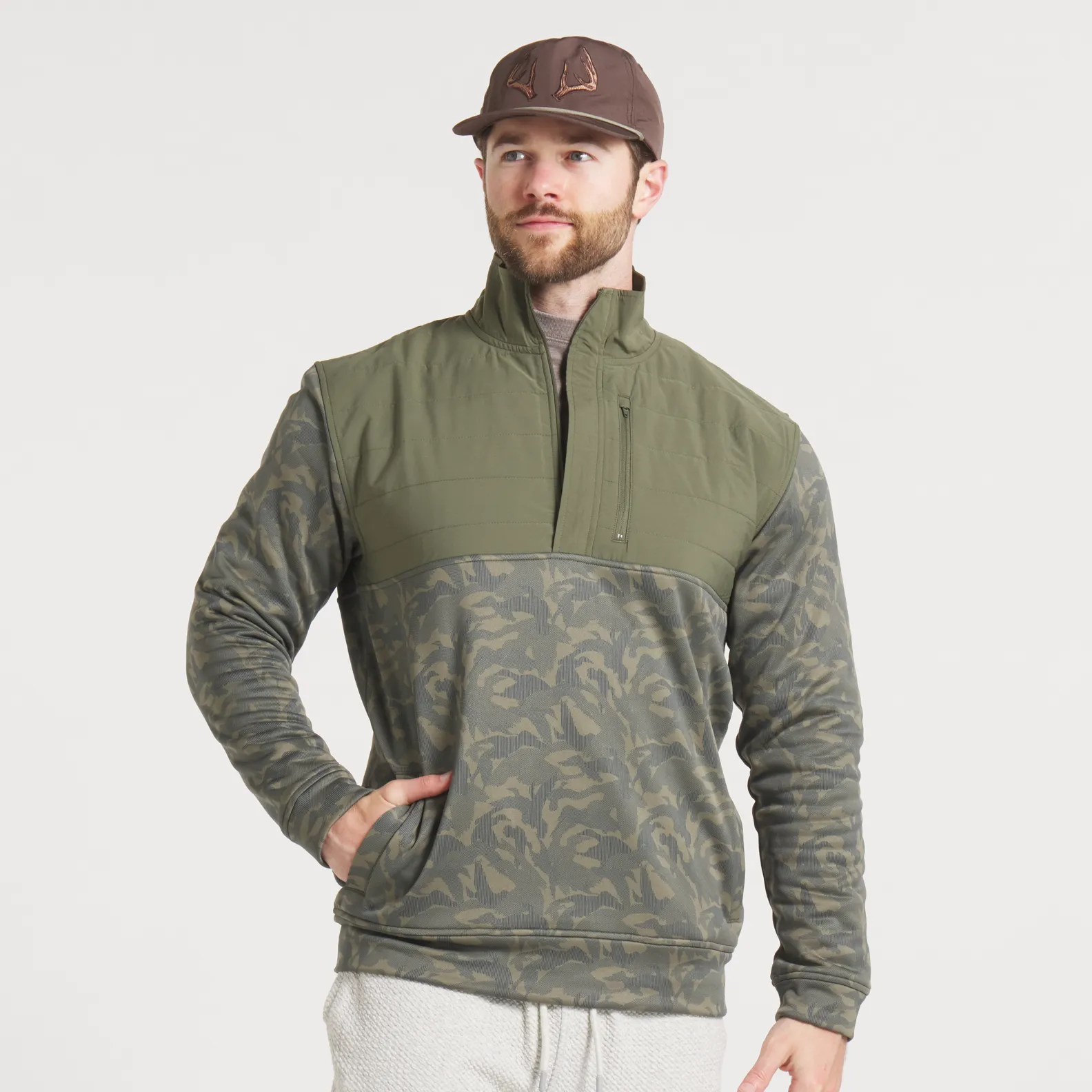 Southern Marsh 21 Harris Stretch Pullover - Duck Camo