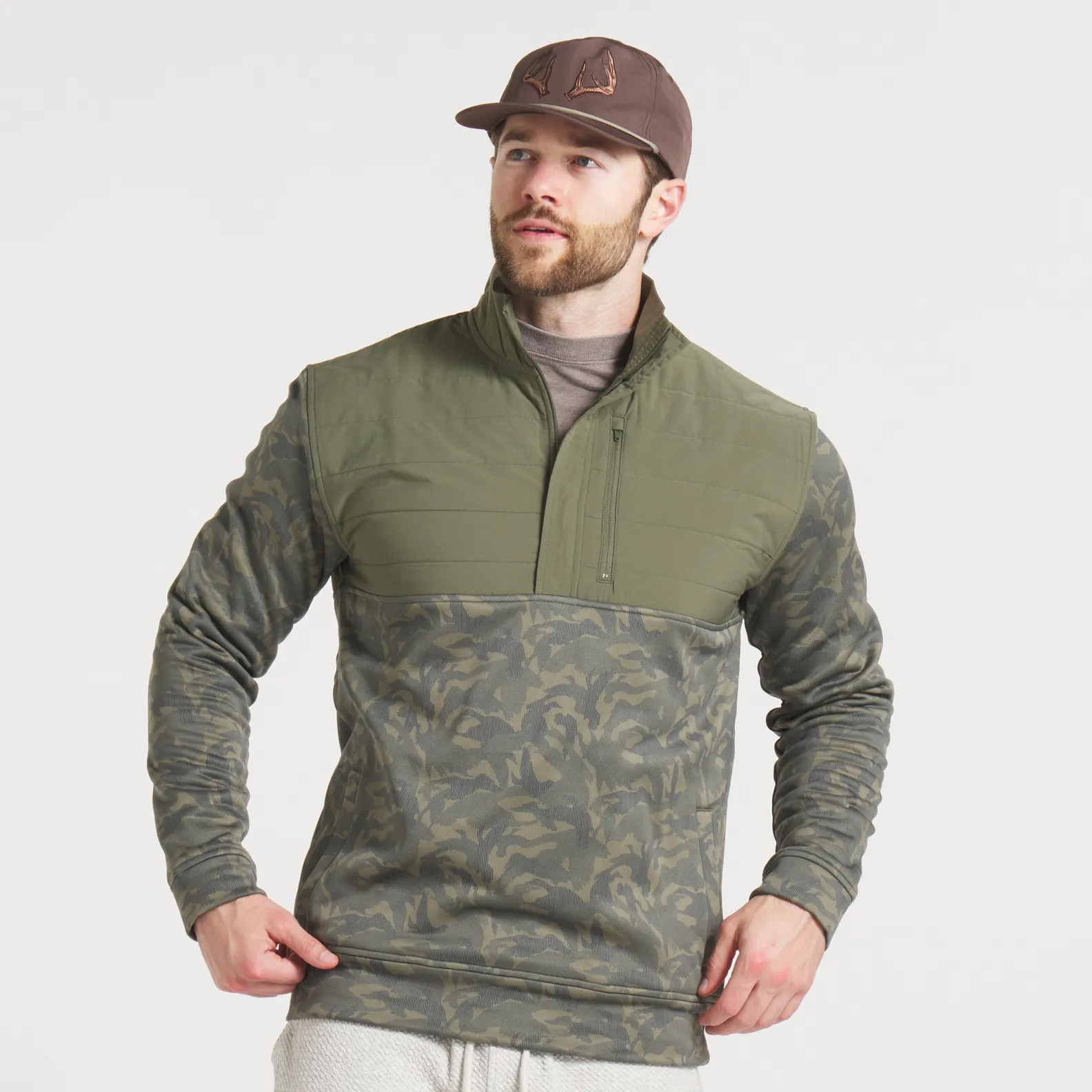 Southern Marsh 21 Harris Stretch Pullover - Duck Camo