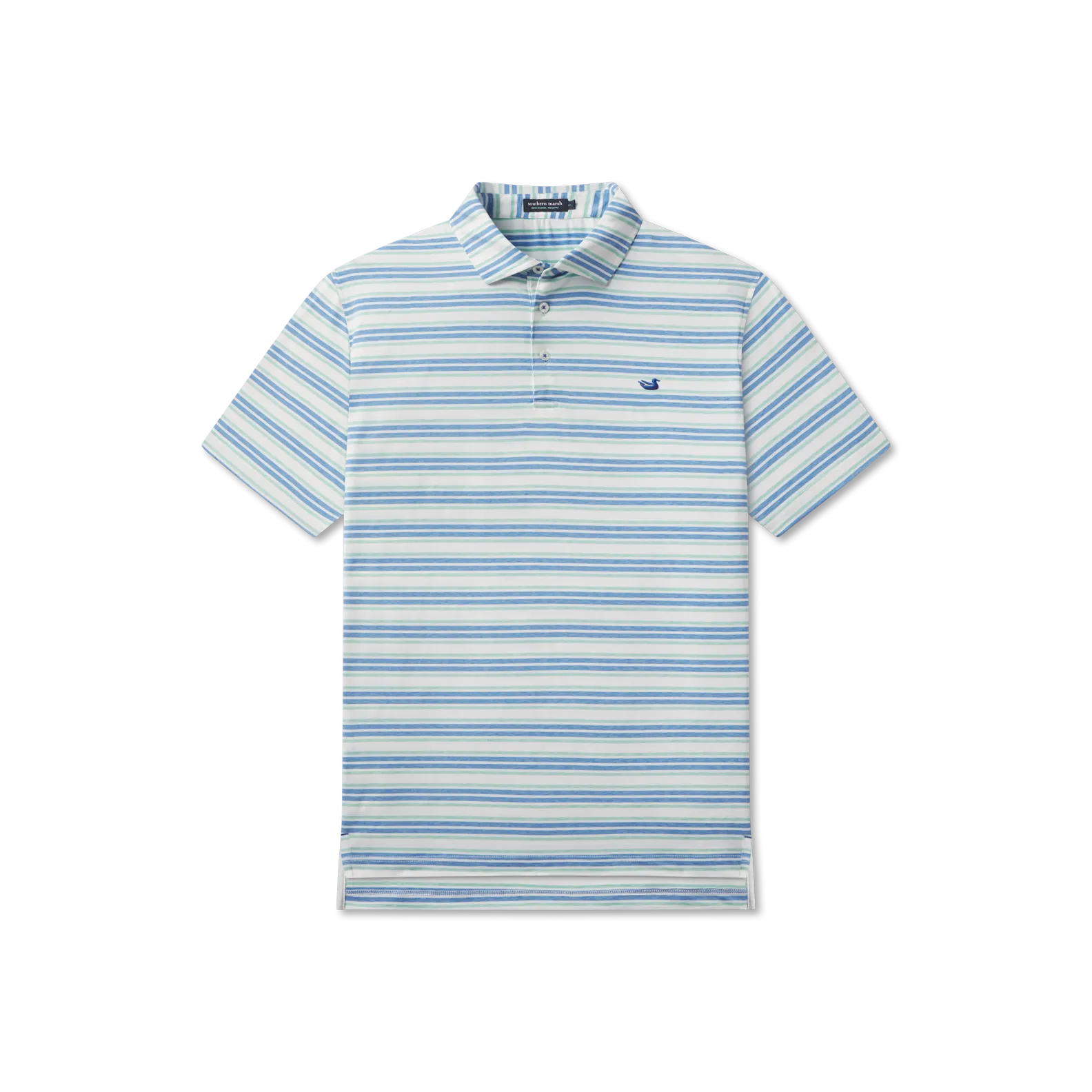 Southern Marsh 21 Havana Performance Polo - Zapata Stripe
