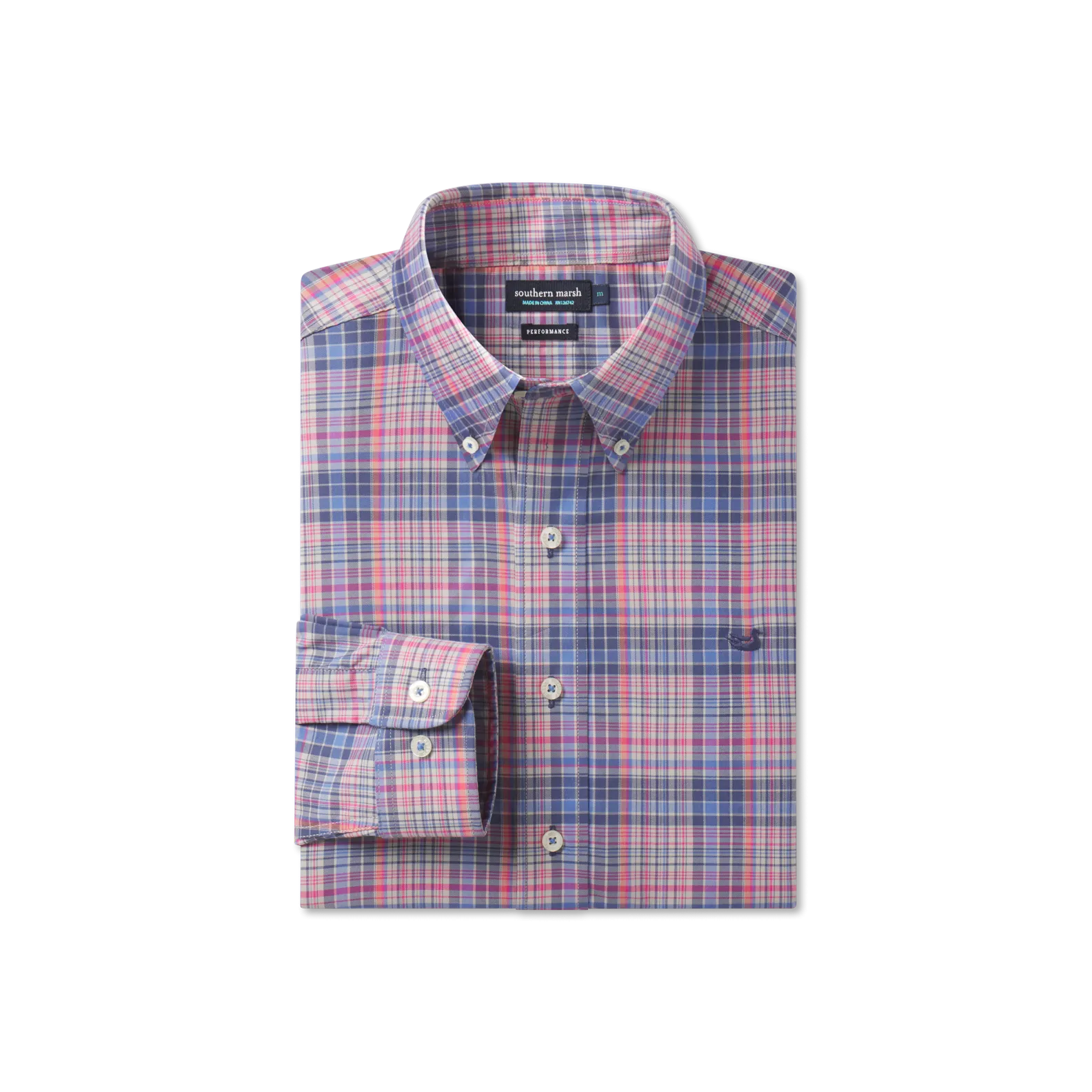 Southern Marsh 21 Hays Performance Check Dress Shirt
