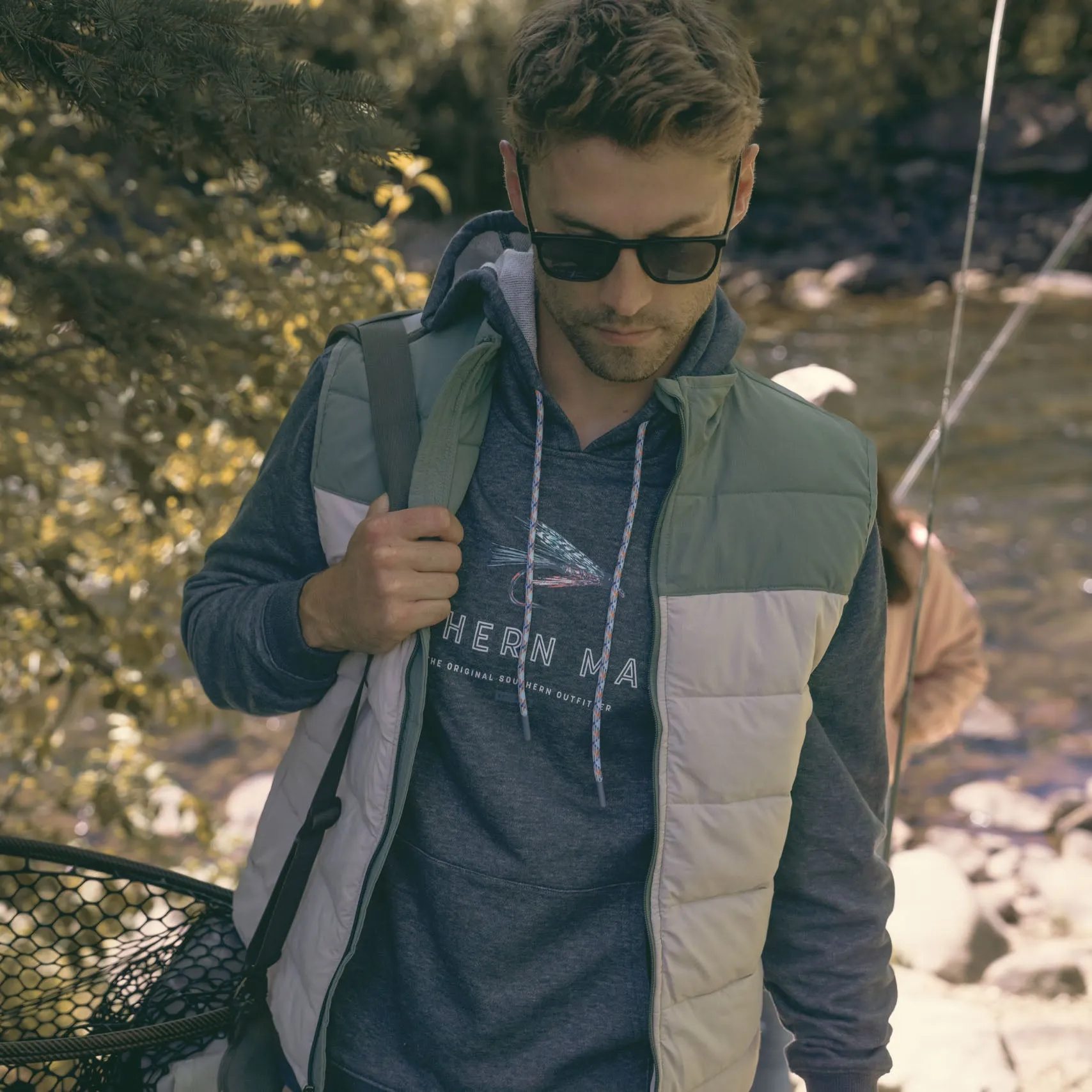 Southern Marsh 21 Hecho Heather Hoodie - Fly Outlines