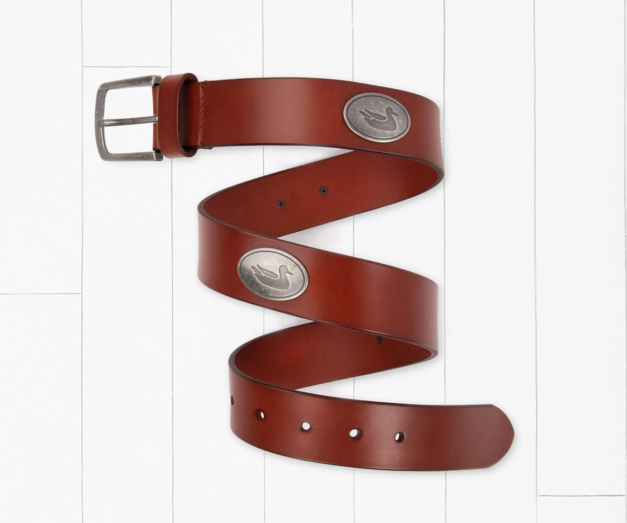 Southern Marsh 21 Heritage Medallion Leather Belt