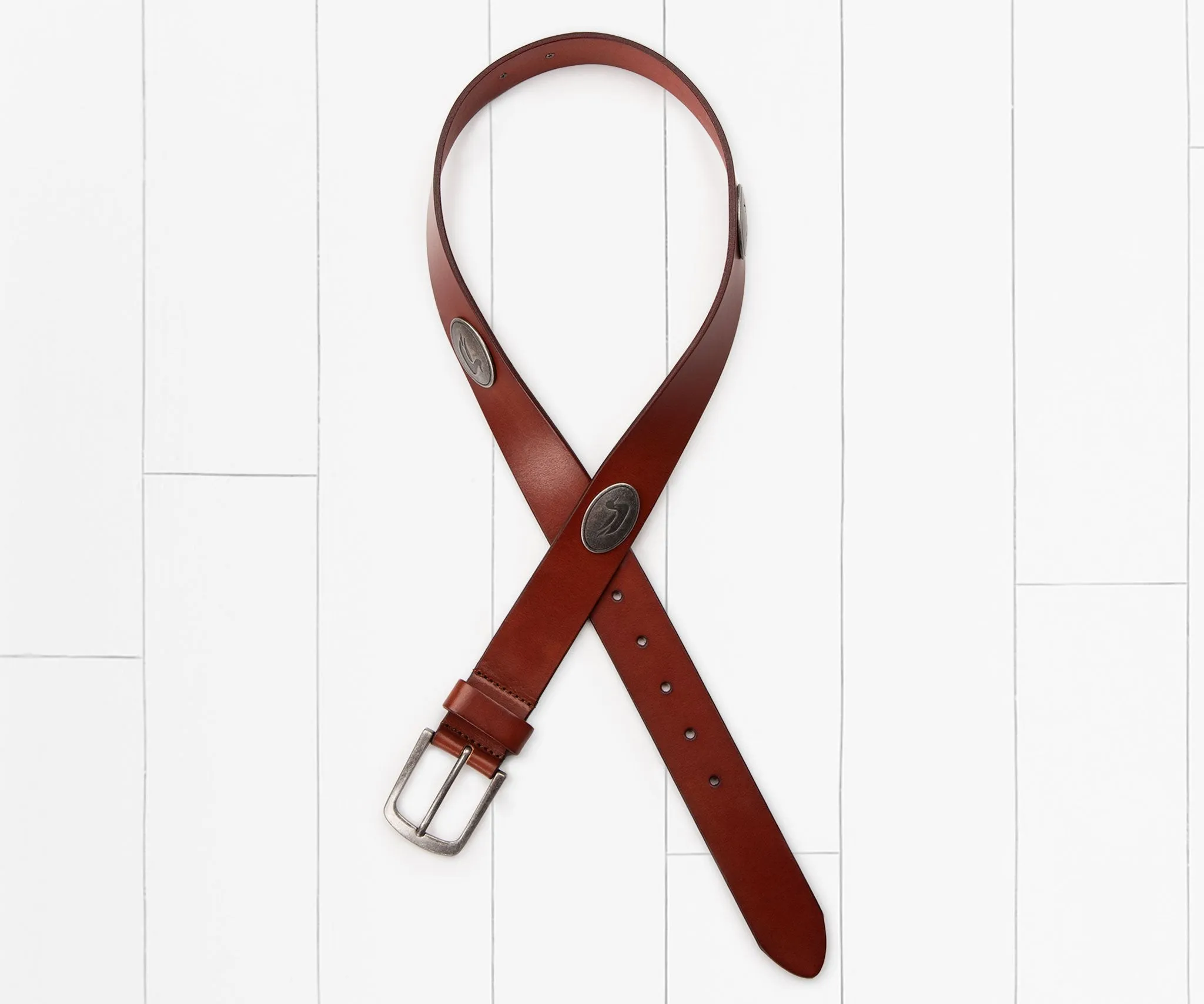 Southern Marsh 21 Heritage Medallion Leather Belt