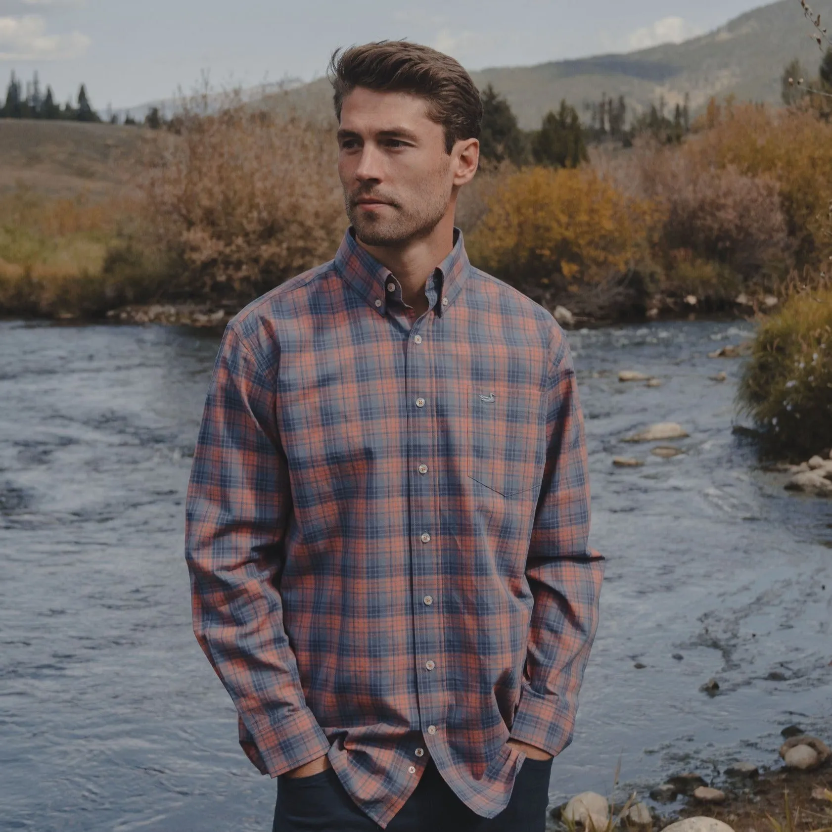 Southern Marsh 21 Holly Ridge Washed Dress Shirt
