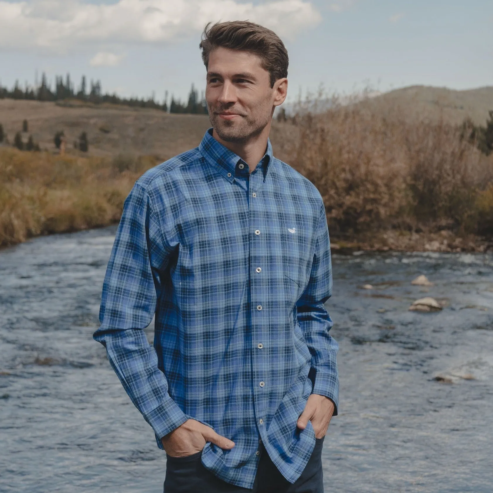 Southern Marsh 21 Holly Ridge Washed Dress Shirt