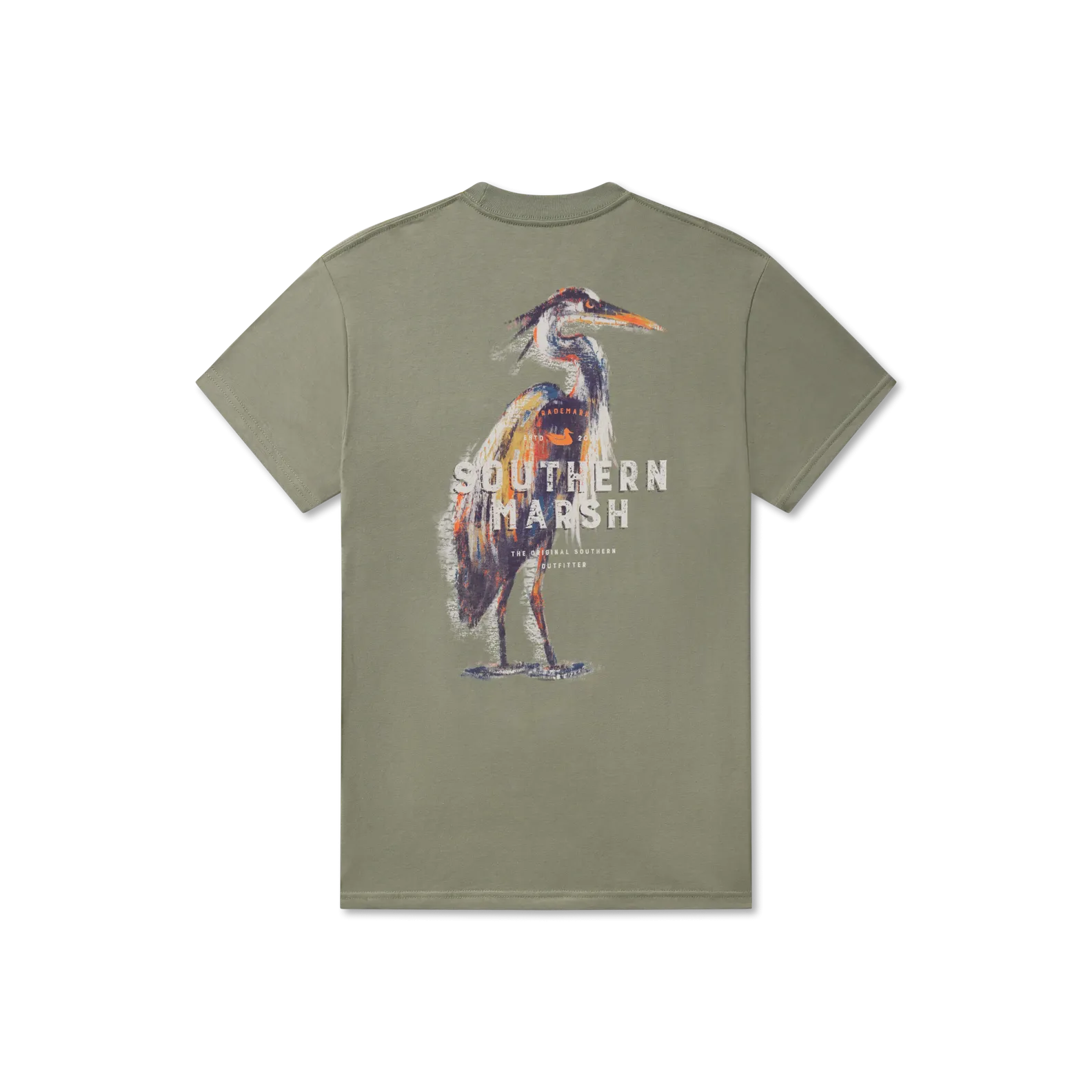 Southern Marsh 21 Impressions Tee - Heron