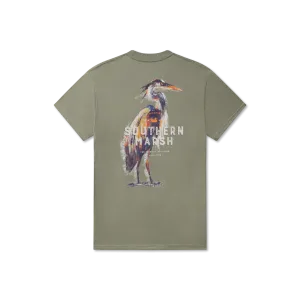 Southern Marsh 21 Impressions Tee - Heron