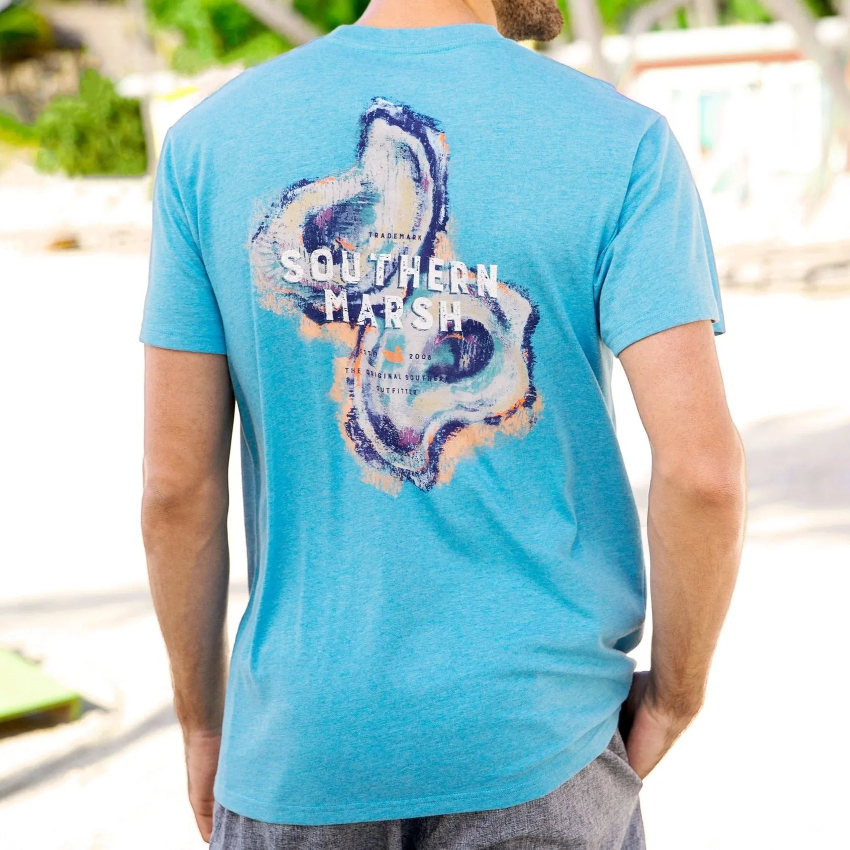 Southern Marsh 21 Impressions Tee - Oyster