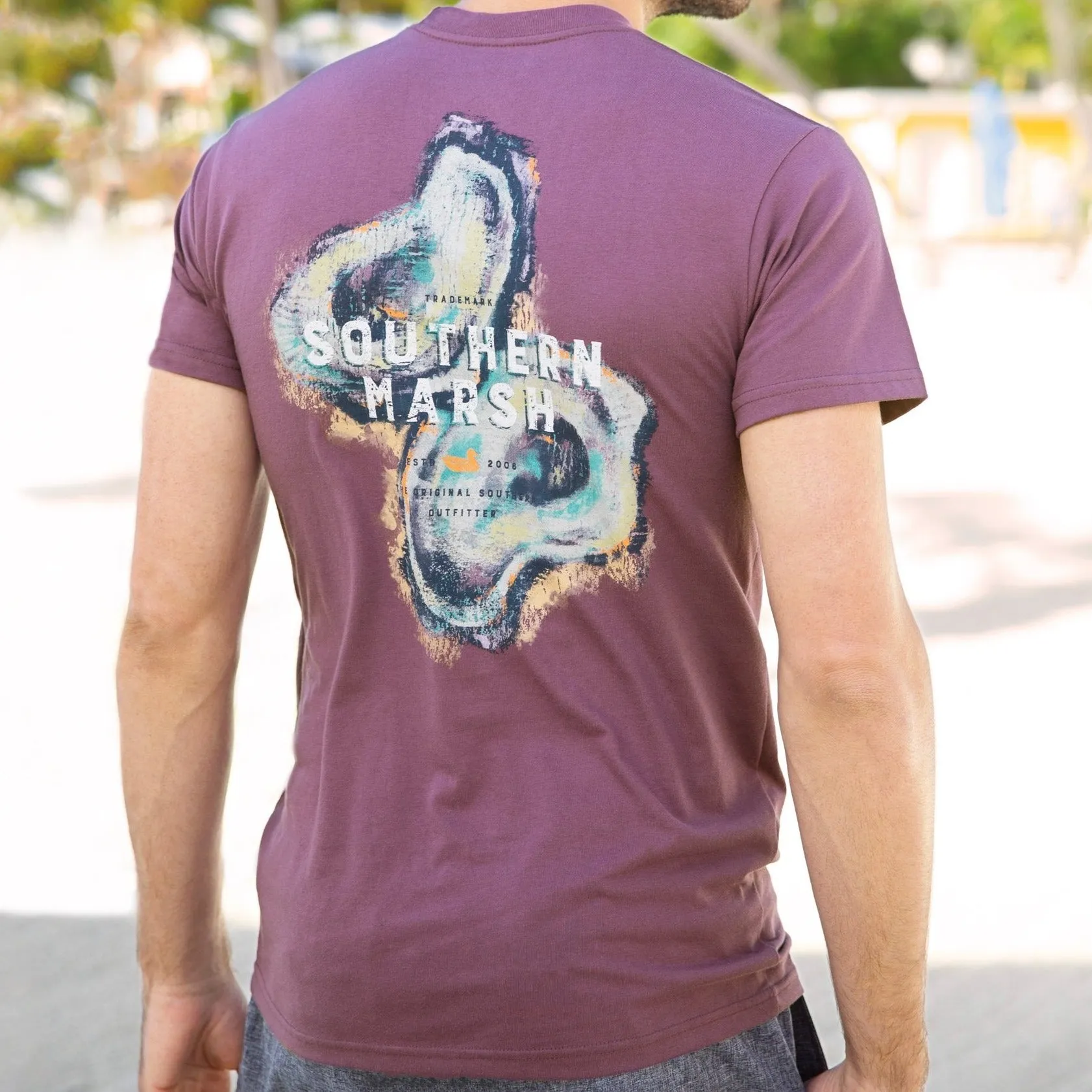 Southern Marsh 21 Impressions Tee - Oyster