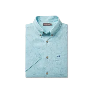 Southern Marsh 21 Island Linen Shirt - Flamingos