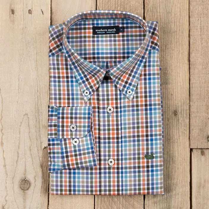 Southern Marsh 21 Juban Check Dress Shirt