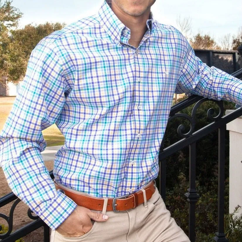 Southern Marsh 21 Juban Check Dress Shirt