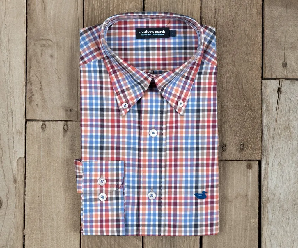 Southern Marsh 21 Juban Check Dress Shirt
