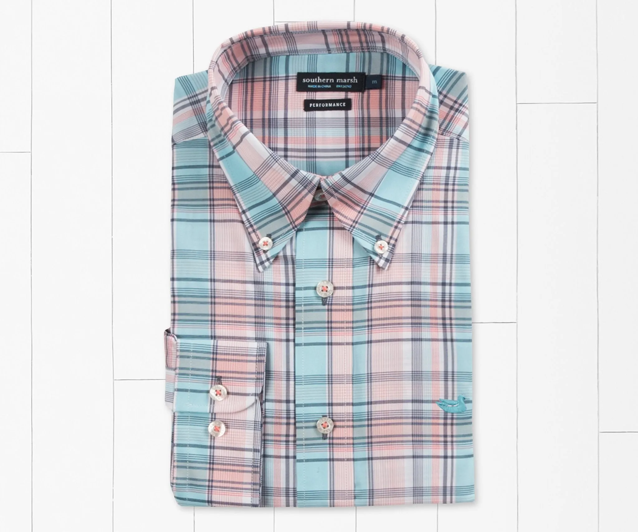 Southern Marsh 21 Kershaw Performance Plaid Dress Shirt