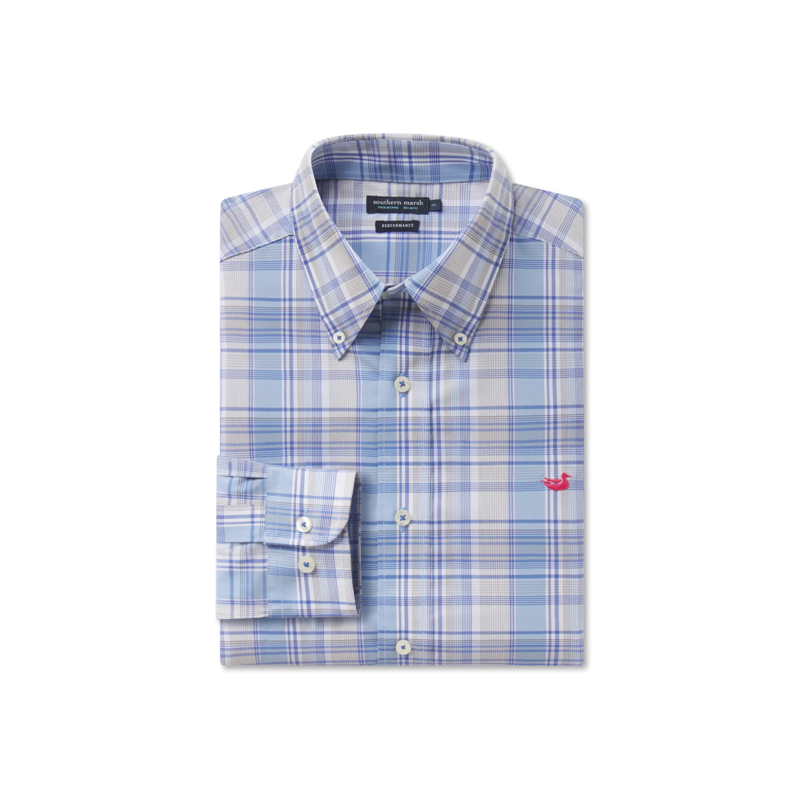Southern Marsh 21 Kershaw Performance Plaid Dress Shirt