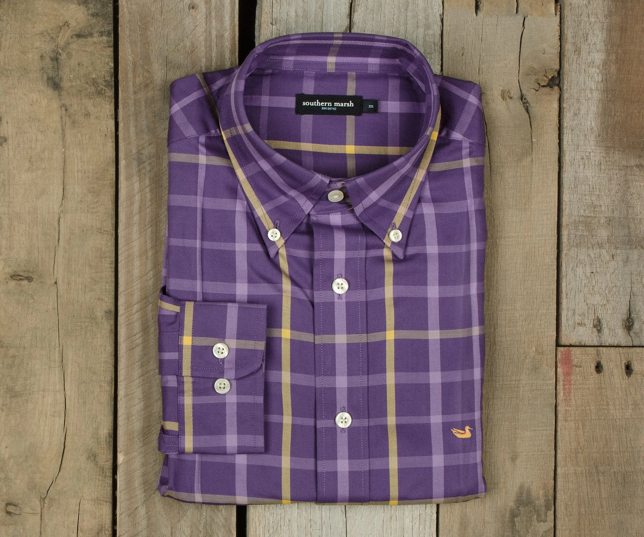 Southern Marsh 21 Lafitte Tattersall Dress Shirt