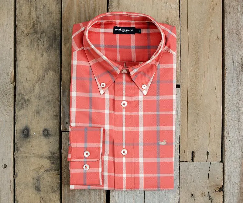 Southern Marsh 21 Lafitte Tattersall Dress Shirt