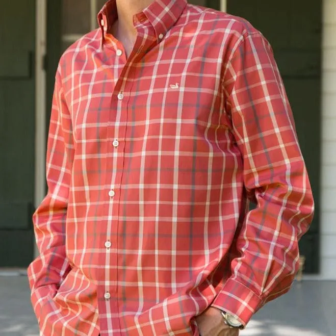 Southern Marsh 21 Lafitte Tattersall Dress Shirt