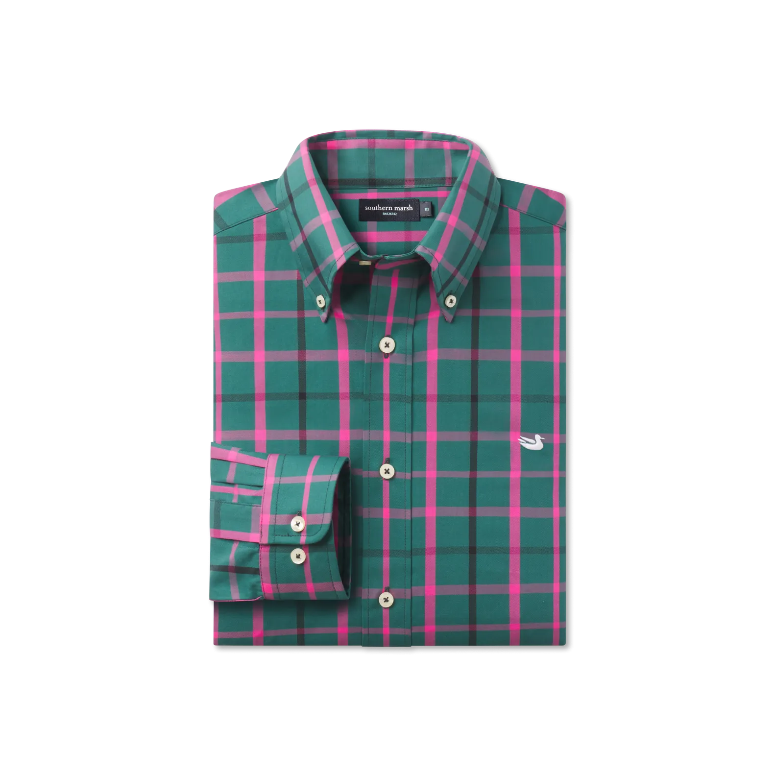 Southern Marsh 21 Lafitte Tattersall Dress Shirt