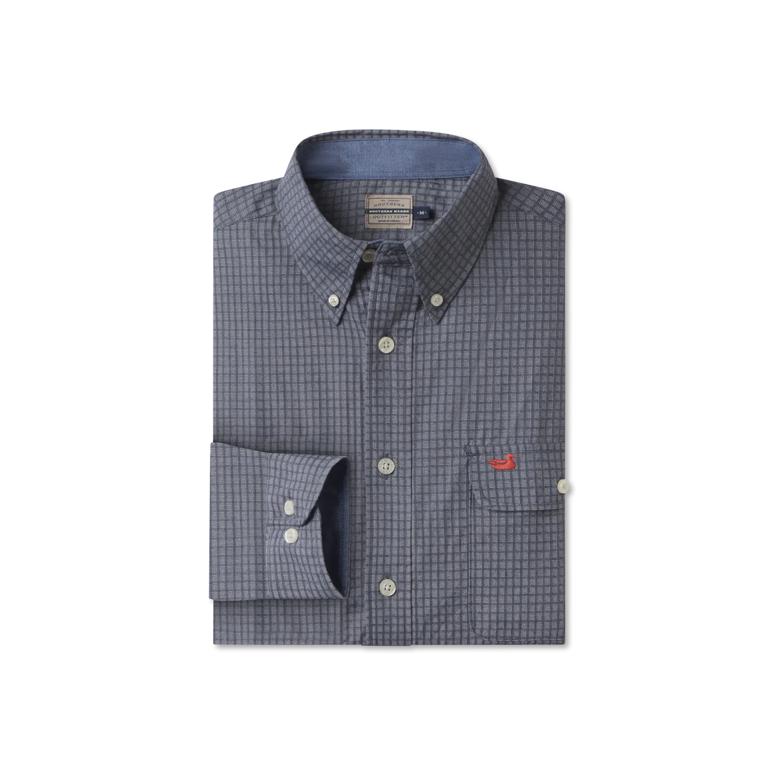 Southern Marsh 21 Leeward Textured Grid Shirt