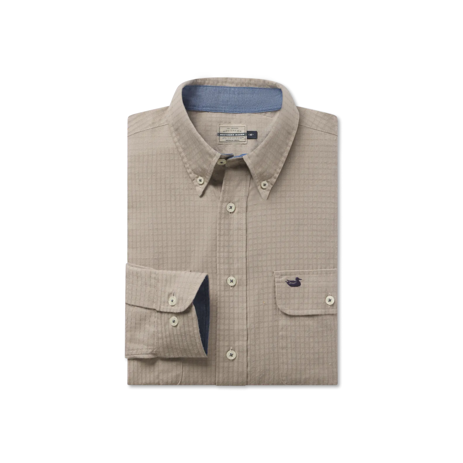 Southern Marsh 21 Leeward Textured Grid Shirt