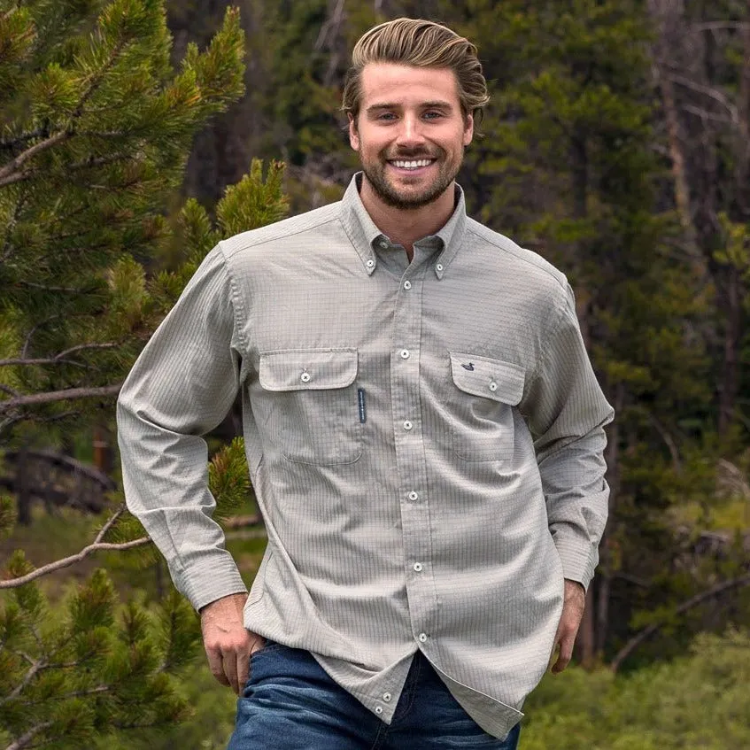 Southern Marsh 21 Leeward Textured Grid Shirt