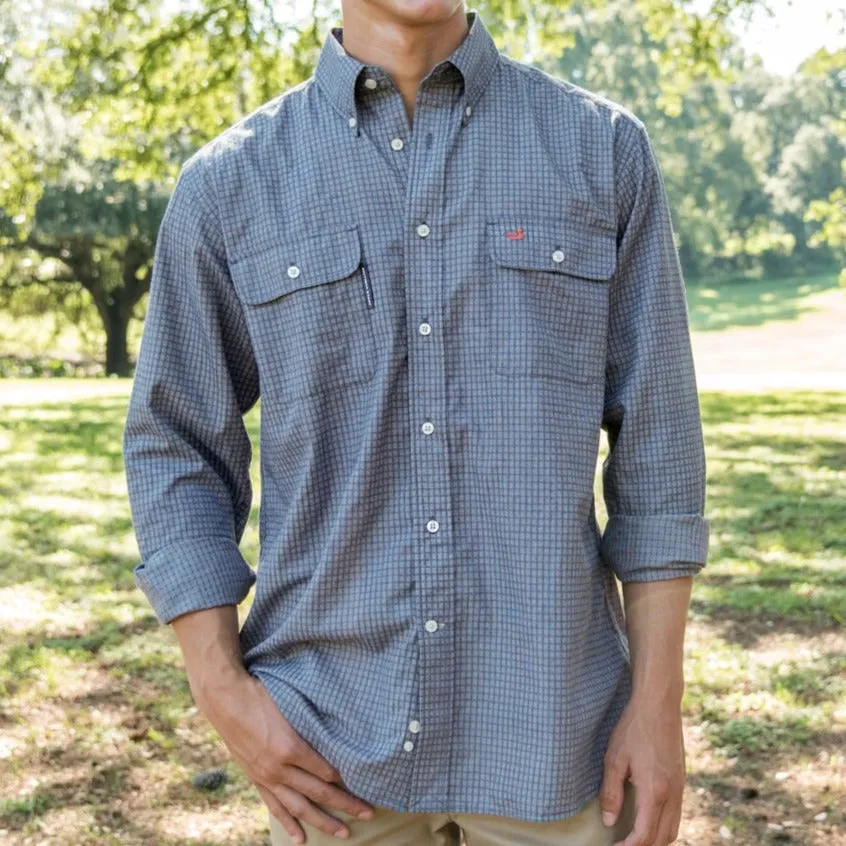 Southern Marsh 21 Leeward Textured Grid Shirt