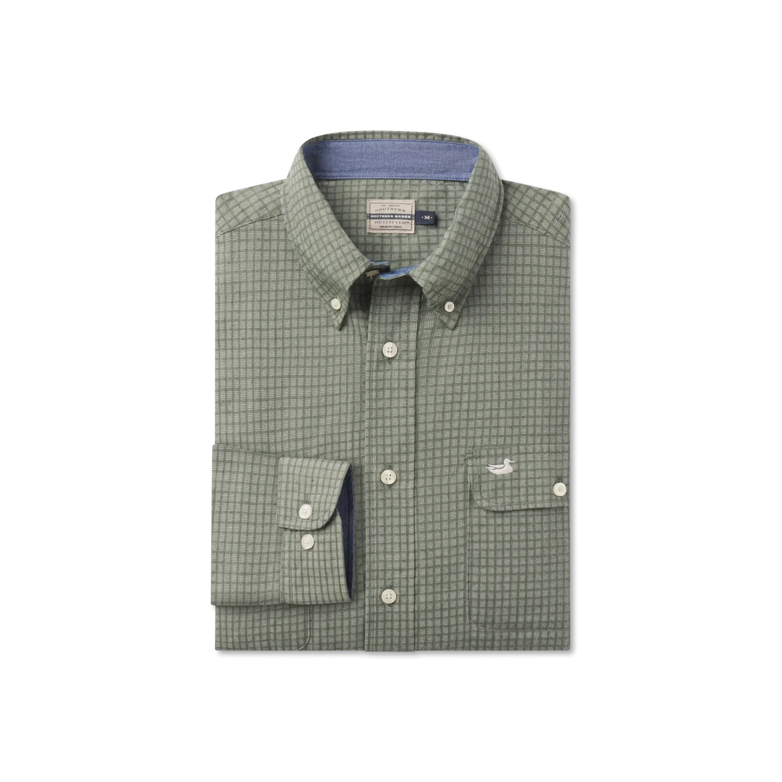 Southern Marsh 21 Leeward Textured Grid Shirt