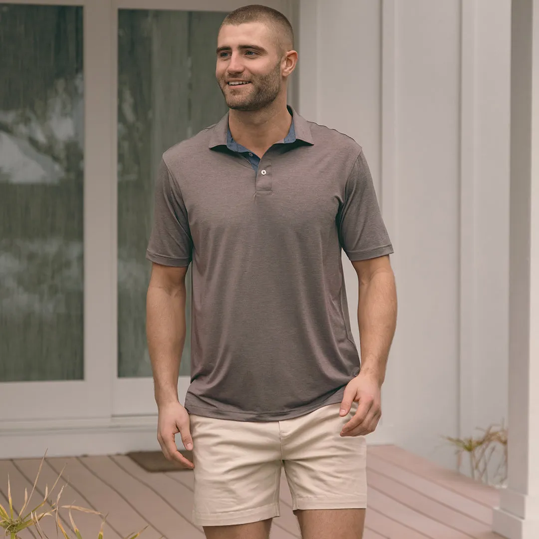 Southern Marsh 21 Lisbon Heather Performance Polo