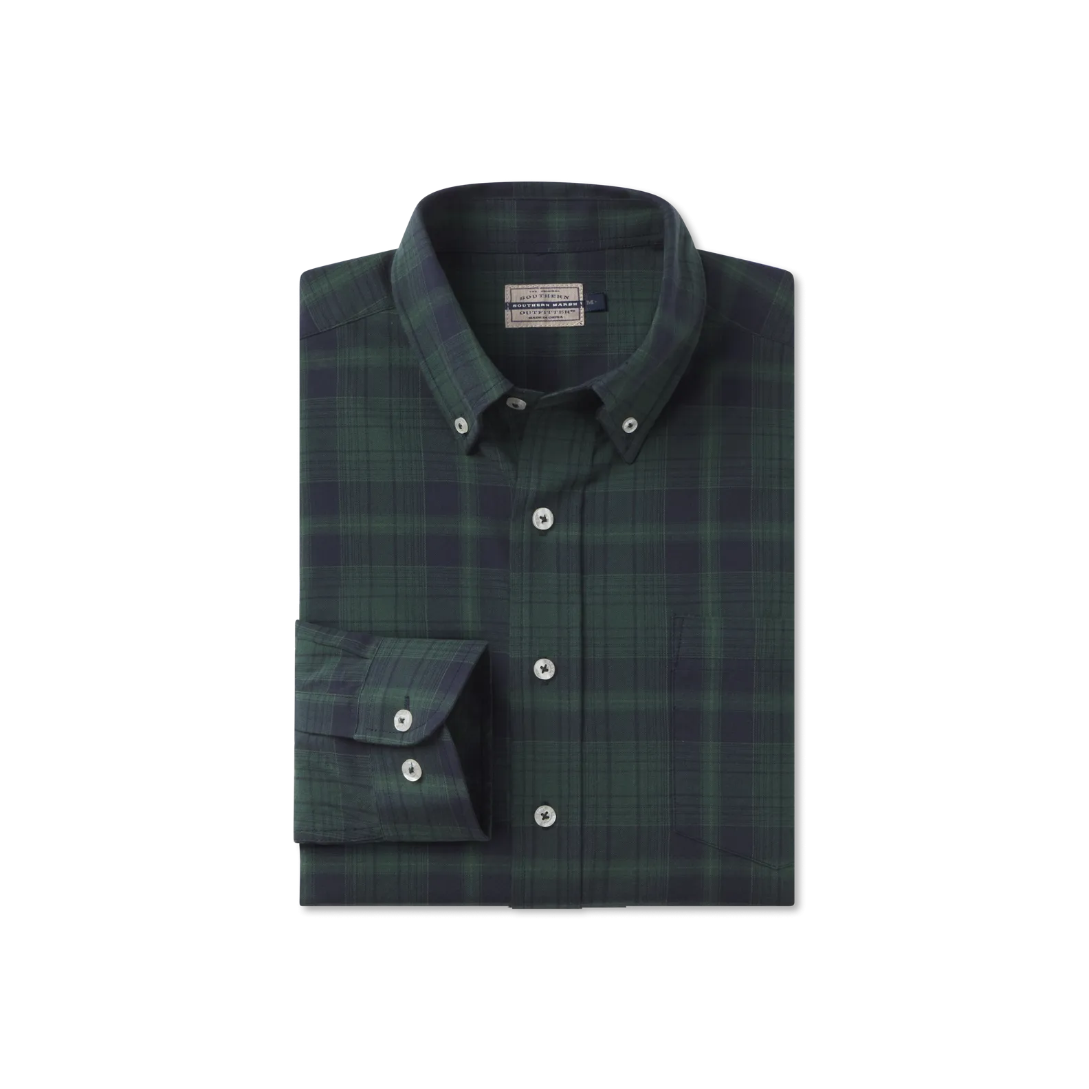 Southern Marsh 21 Lubbock Washed Plaid Dress Shirt