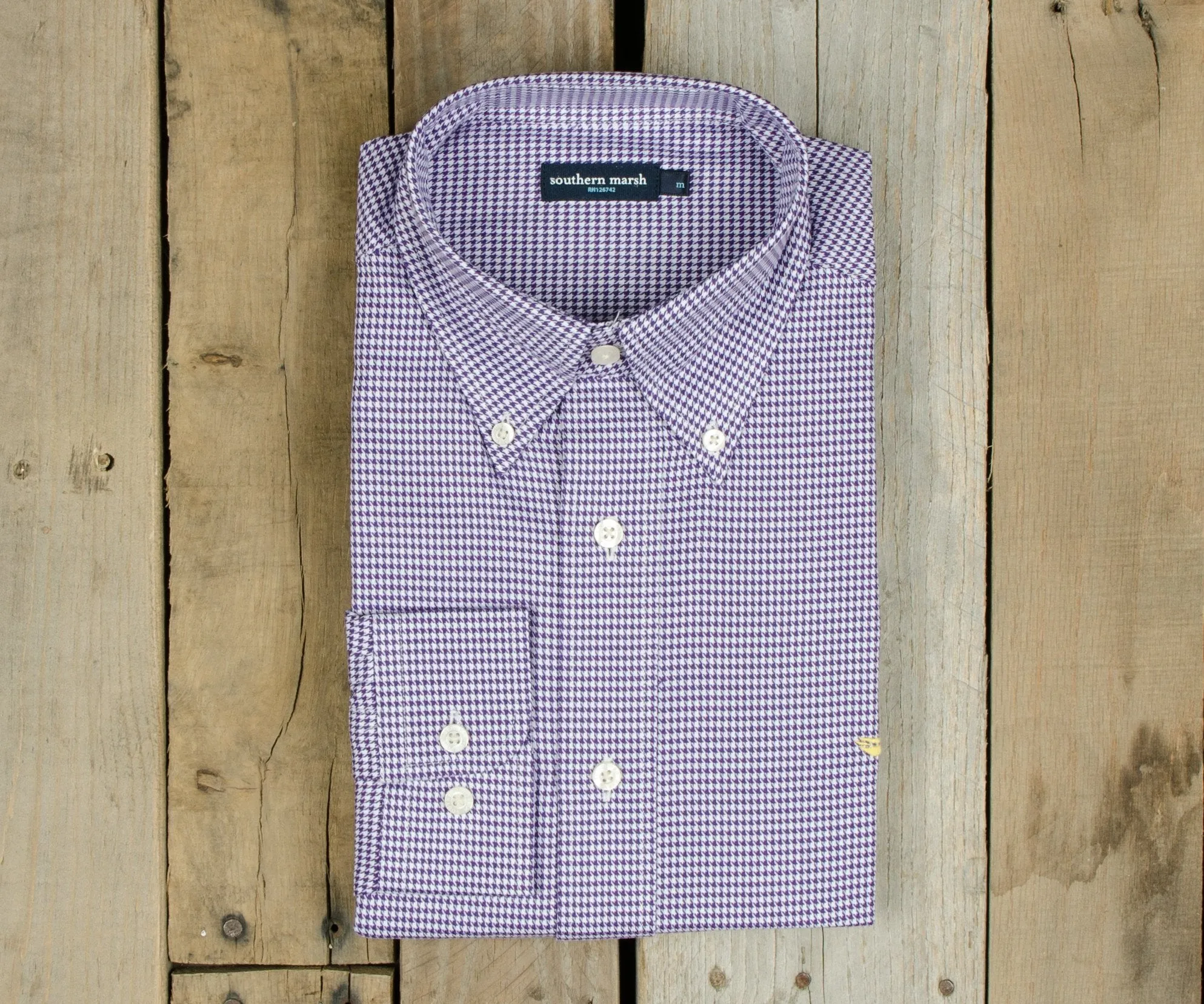Southern Marsh 21 Mackenzie Houndstooth Dress Shirt