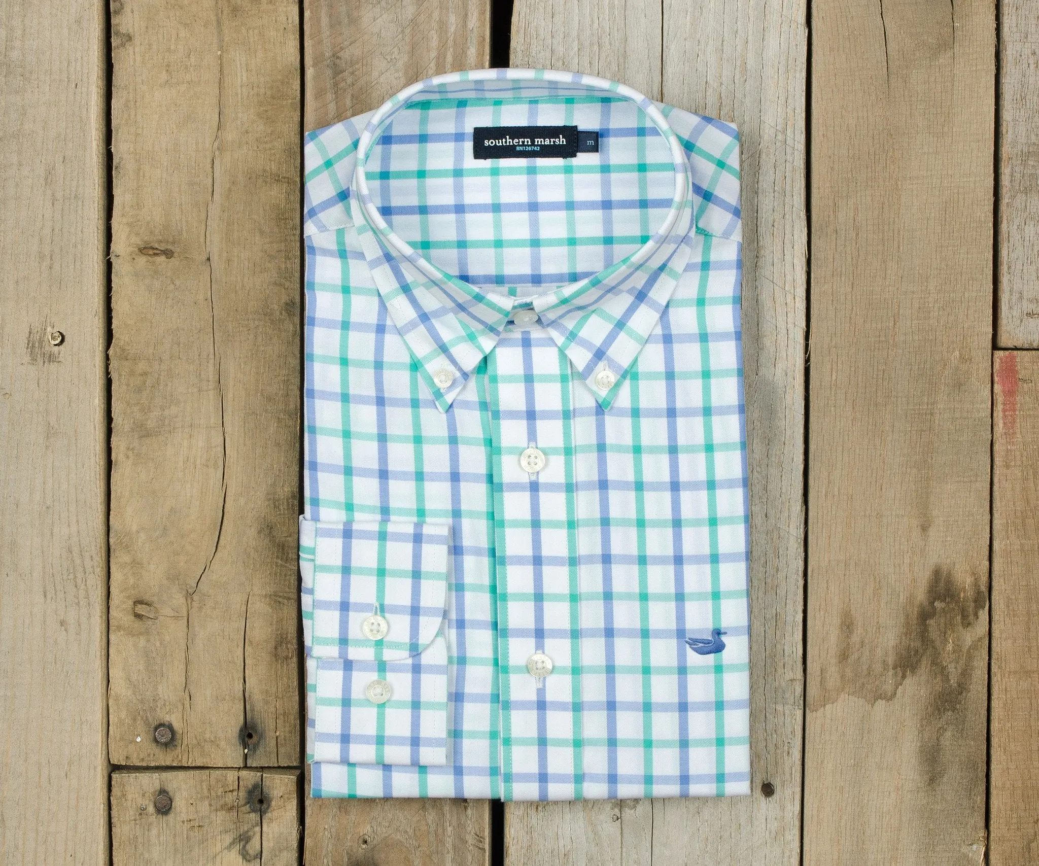 Southern Marsh 21 Madison Windowpane Dress Shirt