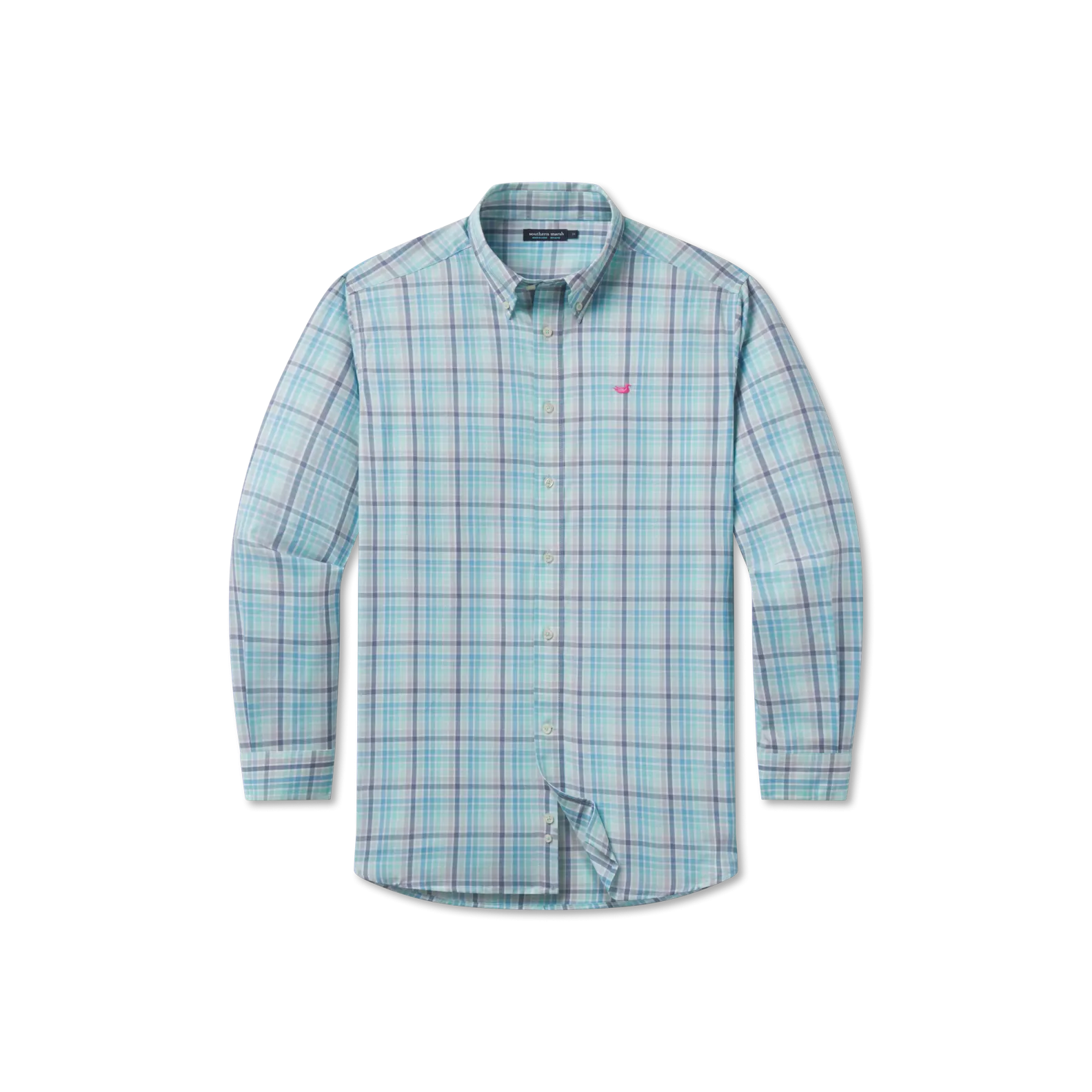 Southern Marsh 21 Mansur Windowpane Dress Shirt