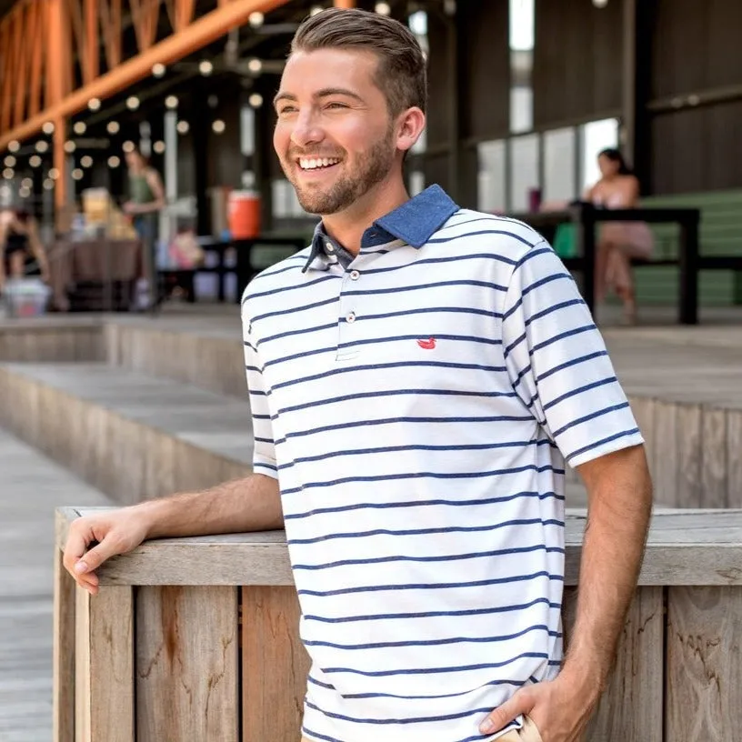 Southern Marsh 21 Marina Bay Stripe Polo