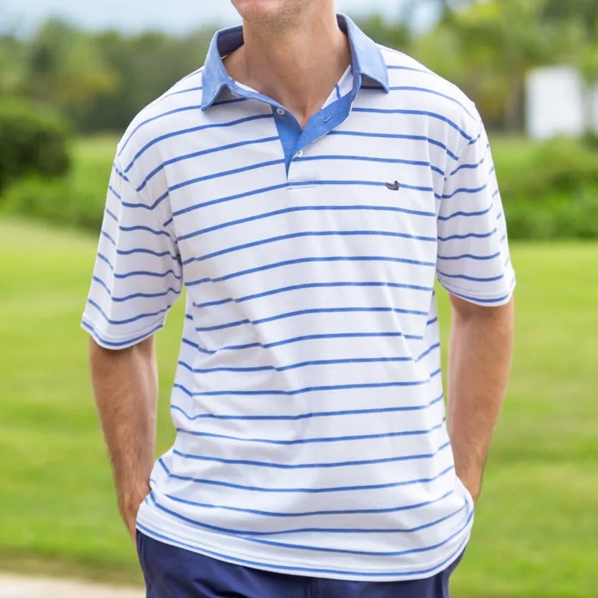 Southern Marsh 21 Marina Bay Stripe Polo