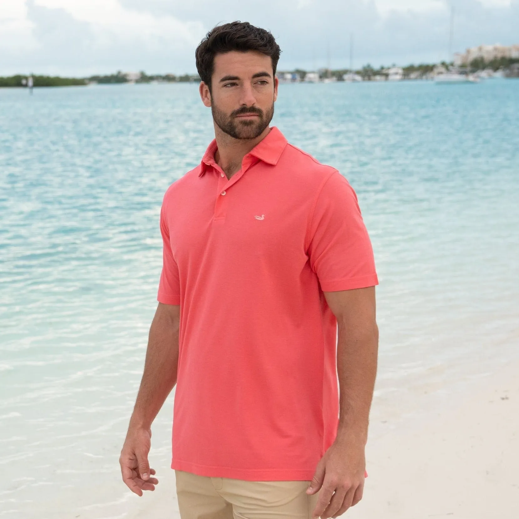 Southern Marsh 21 MarshLUX Mangrove Pique Polo